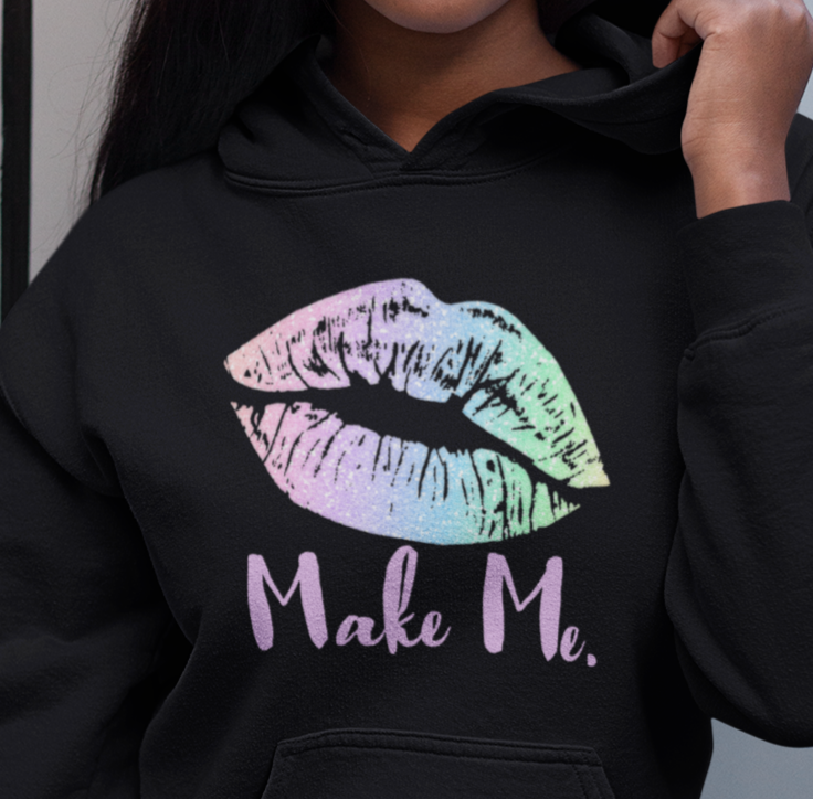 Make Me Rainbow Kiss Lips Pullover