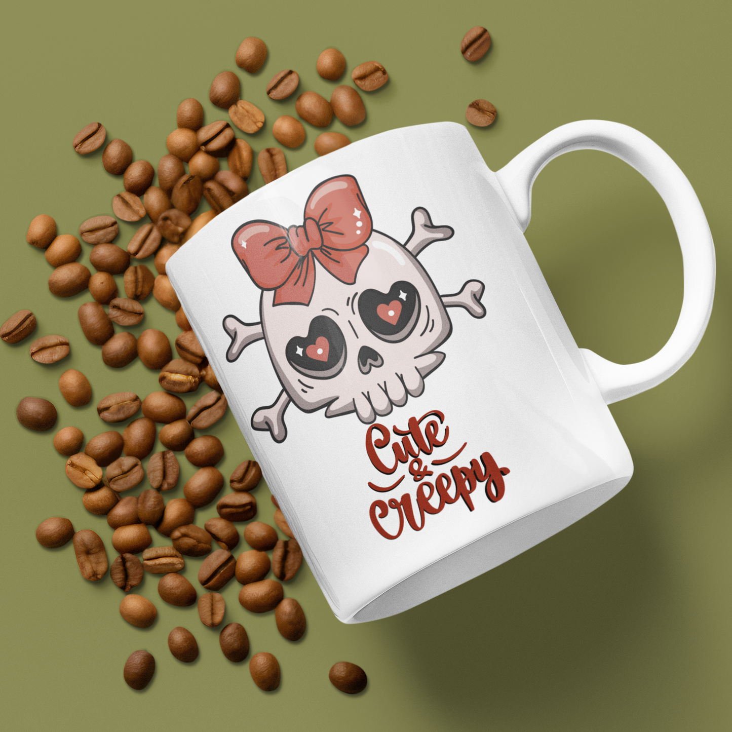 Cute & Creepy Cartoon Skull Mug