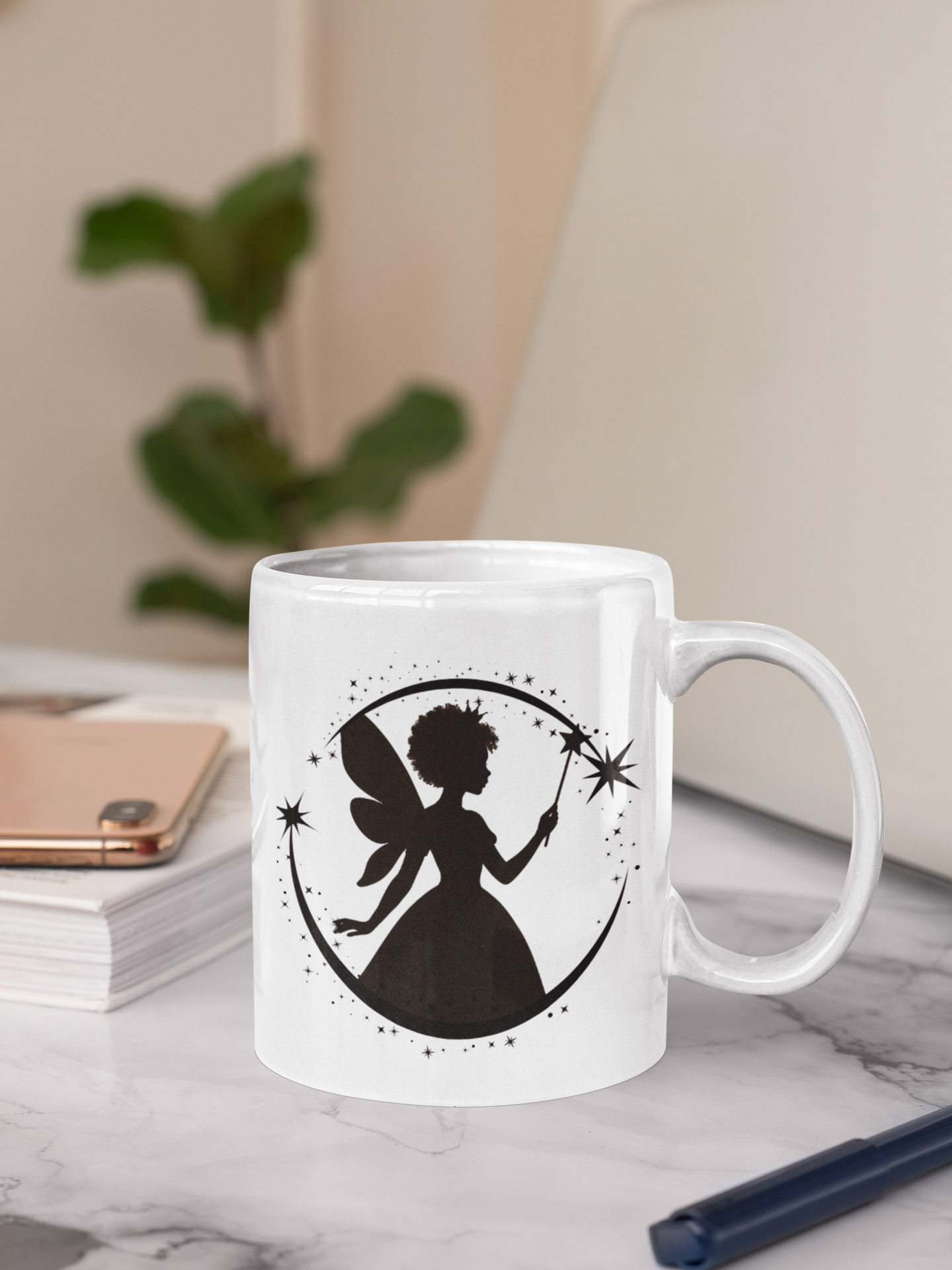 Black Fairy Magic Mug