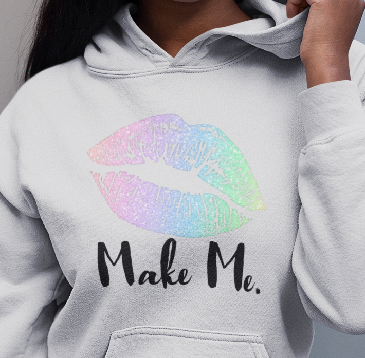 Make Me Rainbow Kiss Lips Pullover