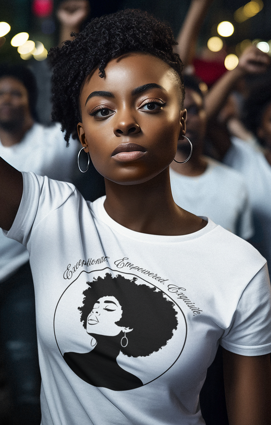 Exceptional Empowered Exquisite Black Girl Magic Tee